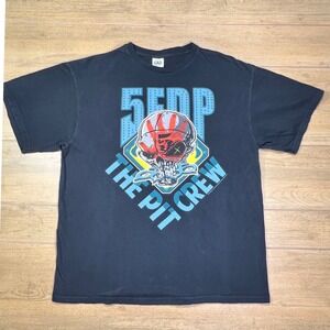 Five Finger Death Punch 5FDP The Pit Crew 2012‎ Graphic Band T-Shirt  XL Blk Y2K